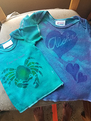 I Love The Beach Crab and Aloha Heart Shirts for Kids