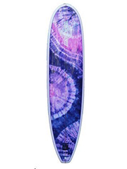 Custom Tie-Dyed Kona Cotton, used as a laminate for the decks of surfboards for Walden Surf Company